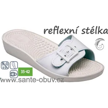Dámská zdravotní obuv SANTÉ SI/03C BÍLÁ zdravotní pantofel , bílá - 39