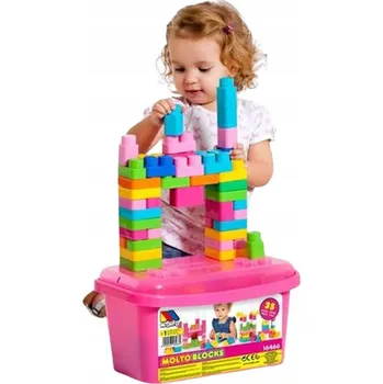 ostatní stavebnice MOLTO KRABIČKA S KOSTKAMI 35 KS