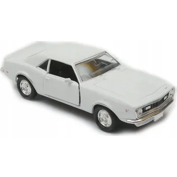 autíčko Model auta Chevrolet Camaro Z28 1968 1:34 WELLY Nex bílý kovový s otevíráním
