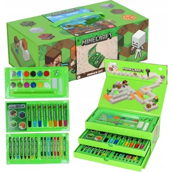 Výtvarná sada Výtvarná Sada Minecraft KUFŘÍK 42 dílů