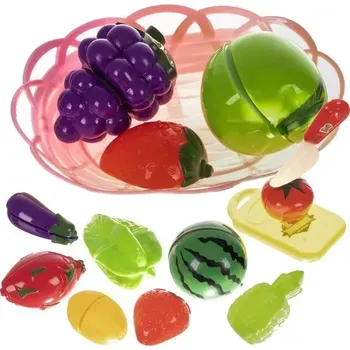 Dětská domácnost Krájecí sada - ovoce na krájení v košíku