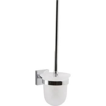 WC štětka EBS Urban Square závěsná WC štětka chrom / matné sklo (US371CR)