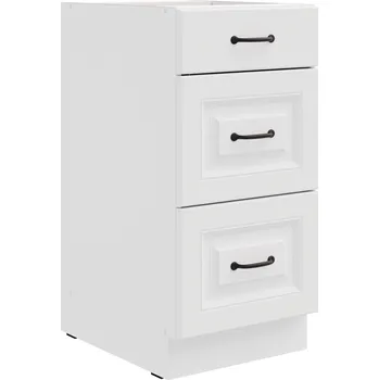 Kuchyňská linka Nábytek PEGAS s.r.o. Dolní skřínka STILO - 40 D 3S BB, Bílá/Bílá