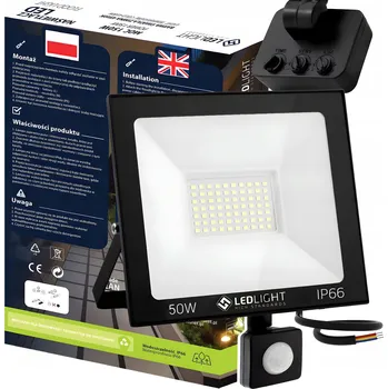 Halogenový LED stavební reflektor na stativu 2x 50W 11000lm lampa na stojanu