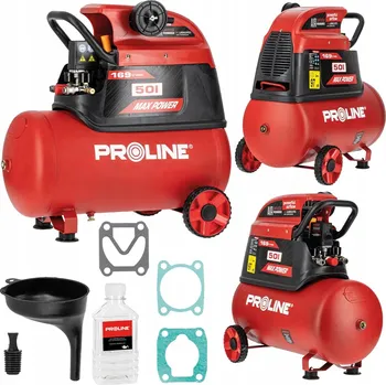 Kompresor Olejový kompresor 50L, 1500W/2HP, 8 BAR, 169L/MIN PROLINE P200002