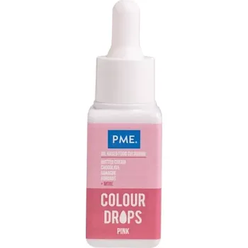 Potravinářské barvivo PME Colour Drops Olejová barva 20 ml růžová