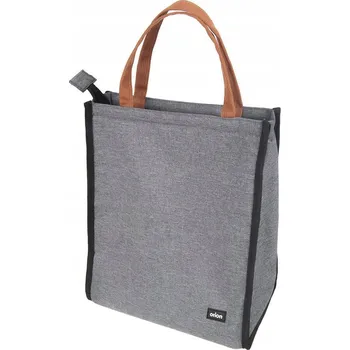 Svačinový box TERMO TAŠKA IZOLAČNÍ NA JÍDLO NÁPOJE OBĚDOVÁ ŠEDÁ