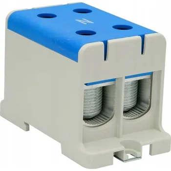 Rozdělovací blok 2x1-pólový AL/CU 35-150mm2 modrý na DIN lištu TH pro WLZ35/2x150/n 48.215