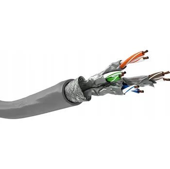 Síťový kabel Síťový kabel CAT 6a, S/FTP (PiMF), šedý