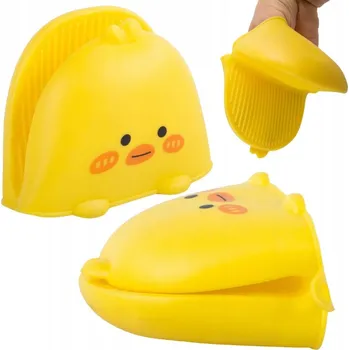 Chňapka SILIKONOVÁ KUCHYŇSKÁ RUKAVICE CHŇAPKA ÚCHYTKA ŽÁRUVZDORNÁ OCHRANA KUŘE