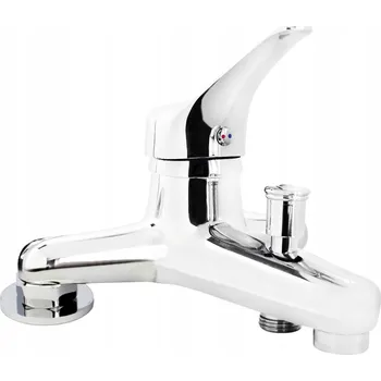 Vodovodní baterie Vanová a sprchová baterie Deante Neo Joko páková stříbrná