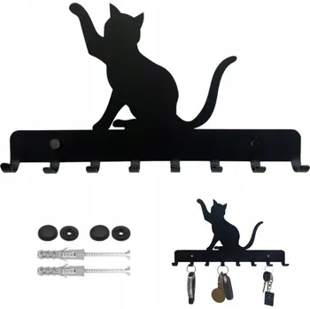 Věšák Černý kovový Šatní ramínko JDC