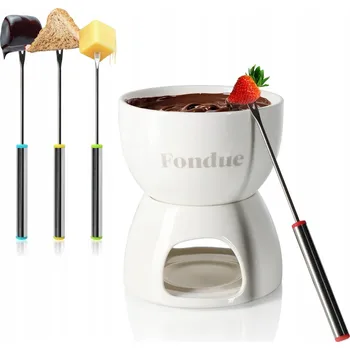 Fondue Com-four FONDUE NA ČOKOLÁDU PORCELÁNOVÁ SADA