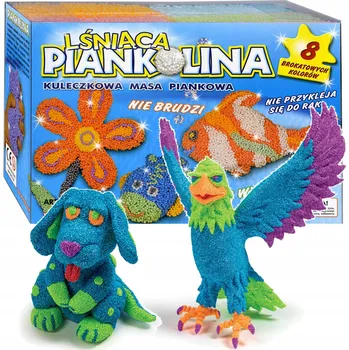 Modelovací hmota Pěnová Plastelína 8 barev Lesklá SENZORICKÁ Kreativní modelovací hmota Skvělá