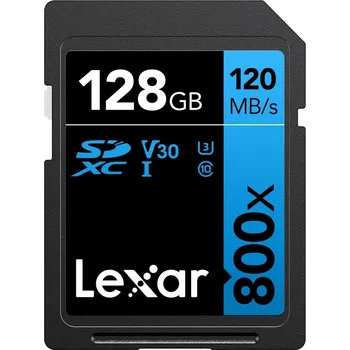 Paměťová karta Paměťová karta Lexar Pro 800x SDXC UHS-I, C10 (V30) U3, R120/W45MB, 128GB