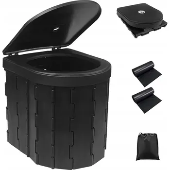 Toaleta pro kočku Fousenuk přenosná skládací toaleta s jednorázovými sáčky - WC