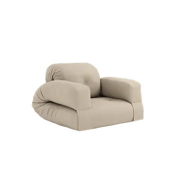 KARUP DESIGN Rozkládací zahradní křeslo HIPPO béžové 810402402090