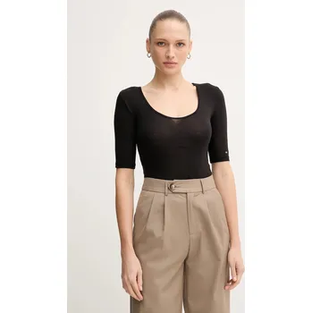 Pánské tričko Tričko Tommy Hilfiger WW0WW46116 černá 99X, vel. M