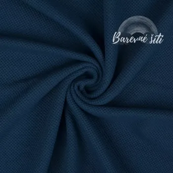 Teplákovina 3D Petrolej (E) (Teplákovina s 3D efektem)