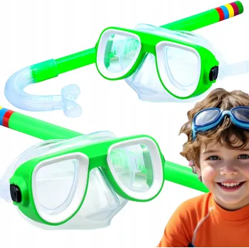 Plavecké brýle POTÁPĚČSKÁ SADA: PLAVECKÉ BRÝLE S ŠNORCHLEM, POTÁPĚČSKÉ BRÝLE DO VODY, SNADNÉ ZAPÍNÁNÍ