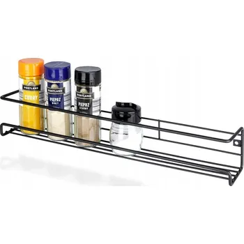 police Police na KOŘENÍ kuchyňská nástěnná kovová černá