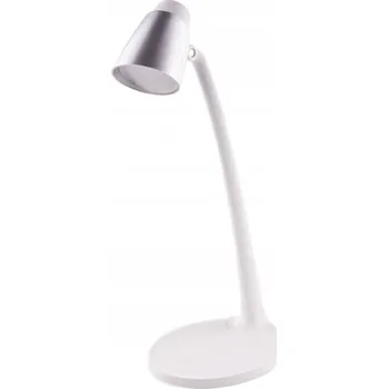 Lampička LED stolní lampička školní 4W s klipem, bílá, teplá bílá 3000K, 310lm VOLTENO