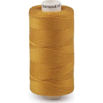 Nit Nitě riflové Unipoly 200 m 30x3, střední, 128 hořčicová světlá