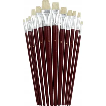 Umělecký štětec Štětce ploché plochý štětec do školy dřevěné štětce pro Grand