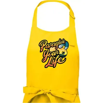 Kuchyňská zástěra Paraglide your life - Pánská zástěra na vaření - Univerzální velikost ( Žlutá )