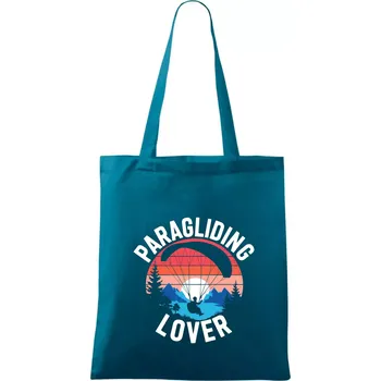 Paragliding lover - Taška bavlněná - 42 x 38 cm ( Petrolejová )