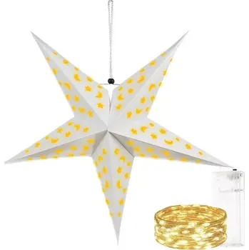 Vánoce 3D LED svítící hvězda - 50 cm