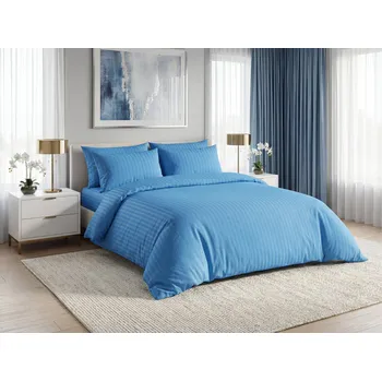 Povlečení Hotelové povlečení z mikrovlákna JASMINE PURE světle modré - proužek 1 cm Rozměr povlečení: 70 x 90 cm | 140 x 200 cm