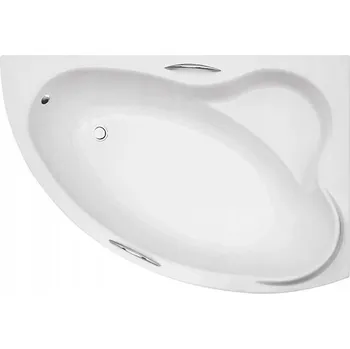 Vana Akrylátová rohová vana Besco Ada, boční odtok, 140 x 90 cm