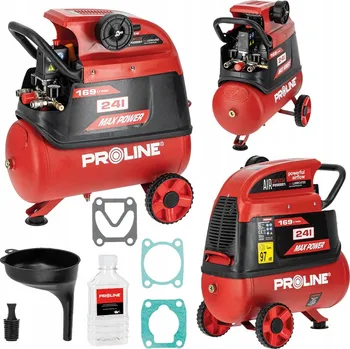 Kompresor Olejový kompresor 24L, 1500W/2HP, 8 BAR, 169L/MIN PROLINE P200001