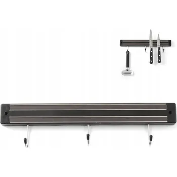 Magnetická lišta na nože s háčky, délka 300 mm - Hendi 820209