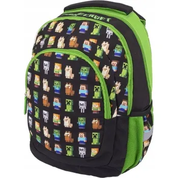 Školní batoh Školní batoh vícekomorový Astra Minecraft černý 24 l