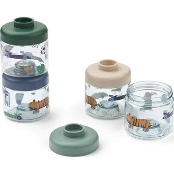 Dóza na potraviny LIEWOOD Úložné dózy na dětskou výživu Dominique Fun – 4 x 100 ml