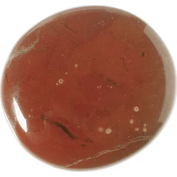 Drahý kámen Jaspis červený, tromlovaná placička 42x41x10 mm