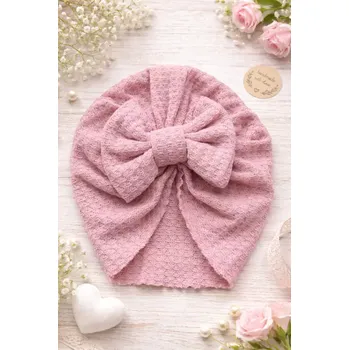 Kojenecká čepice Čepička pro miminko starorůžová