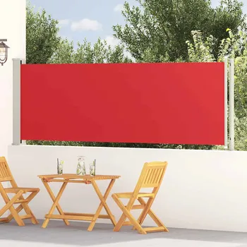 Markýza vidaXL Zatahovací boční markýza 117 x 600 cm červená