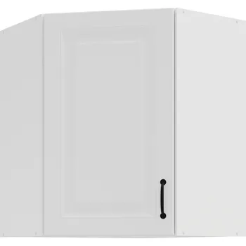 Kuchyňská linka Nábytek PEGAS s.r.o. Horní rohová skřínka STILO - 60x60 GN-72 1F (45­°), Bílá/Bílá