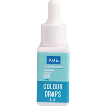 Potravinářské barvivo PME Colour Drops Olejová barva 20 ml modrá