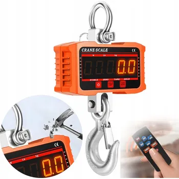 IP kamera LCD ZÁVĚSNÁ HÁKOVÁ VÁHA 2000KG 2T SKLADOVÁ NA BIG BAG ZÁVĚSNÁ