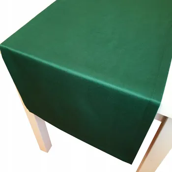 ubrus Nešpinivý běhoun hladký zeleň bavlněno-polyesterový 40x250