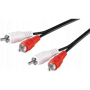 Audio kabel Goobay 50097 Audio kabel 0,5 m, 2x RCA, černý