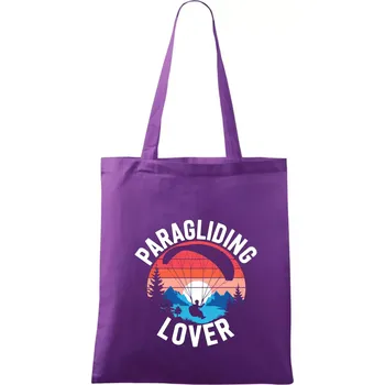 Paragliding lover - Taška bavlněná - 42 x 38 cm ( Fialová )