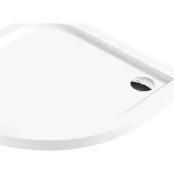 Sprchová vanička Deante KTK_052B Cubic Akrylátová sprchová vanička půlkruhová 80x80 cm