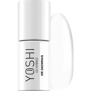 Přípravek na nehty Yoshi barevný hybridní lak 608 Snow White 6 ml bílý