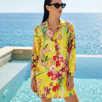 Dámské plavky Košile LISE CHARMEL (ASB2393-15), Barva žlutá, Velikost S