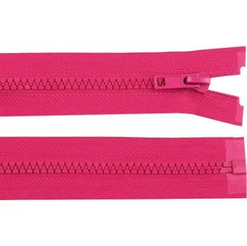 Zip Kostěný zip No 5 délka 60 cm bundový, malé, 145 pink